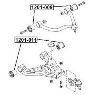 САЙЛЕНТБЛОК ПЕРЕДНЕГО ВЕРХНЕГО РЫЧАГА фото
