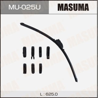 Щетка стеклоочистителя 625 мм бескаркасная 1 шт MASUMA Nano Graphite MU-025U фото