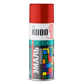 Автоэмаль KUDO красная 520мл фото
