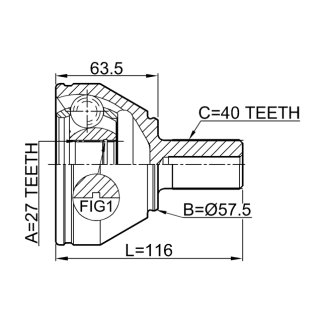 ШРУС наружный FEBEST 2910-FLIIF фото 2