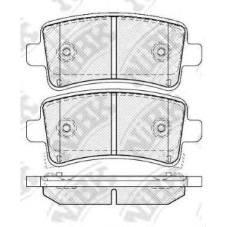 Колодки тормозные задние дисковые к-кт NiBK PN0840 фото