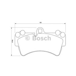 Колодки тормозные передние к-кт BOSCH 0 986 424 739 фото