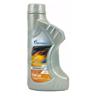 Масло моторное Gazpromneft Premium C3 5W-40 синтетическое 1 л 253142232 фото