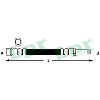 Шланг тормозной Lpr 6T47875 фото