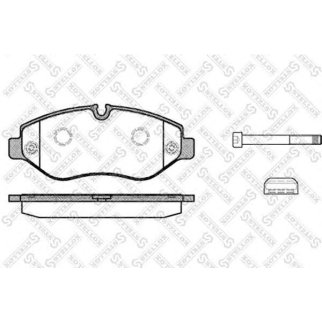 256 000-SX_колодки дисковые !перед. MB Bus 508-811 96> фото 4