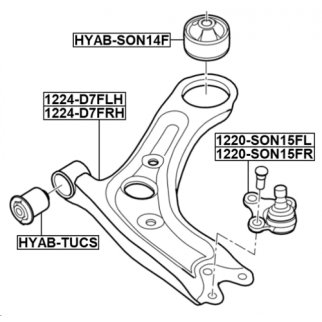 Рычаг передний нижний правый фото 2