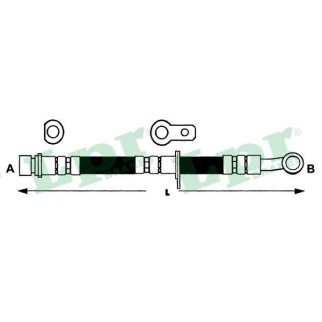 Шланг тормозной Lpr 6T48272 фото