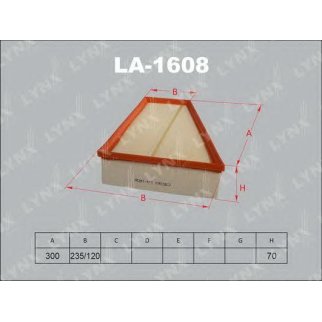 Фильтр воздушный LYNXauto LA1608 фото
