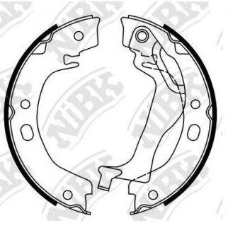 Колодки барабанные к-кт NiBK FN0648 фото