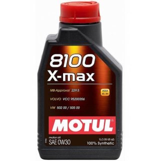 Масло моторное Motul 8100 X-max 0W-30 синтетическое 1л. фото
