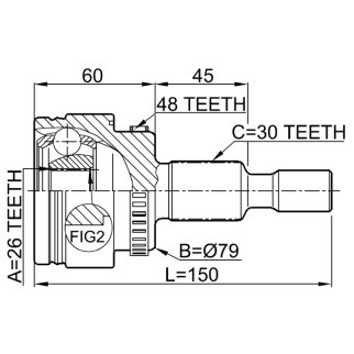 ШРУС наружный FEBEST 1610-163A48 фото 2