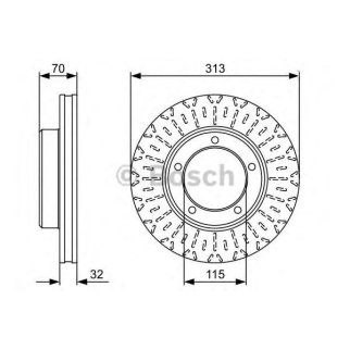 Диск тормозной BOSCH 0 986 479 567 фото