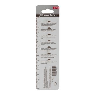 Сверло по металлу, 8 мм, HSS, нитридтитановое покрытие, цилиндрический хвостовик MATRIX 717800 MATRIX 717800 фото 5