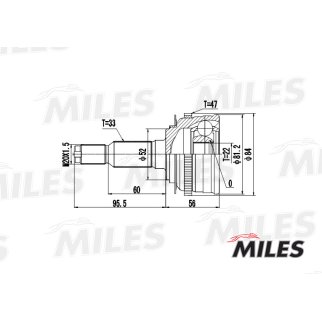 ШРУС наружный MILES GA20047 фото
