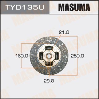 TYD135U_диск сцепления! Toyota 4 Runner 2.7 95>/3.0 92-95 фото