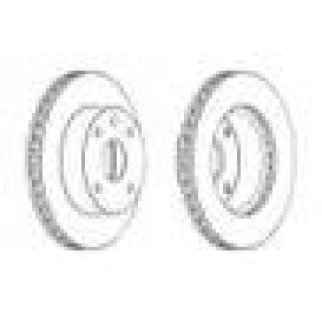 Диск тормозной передний вентилируемый FERODO DDF1257C фото