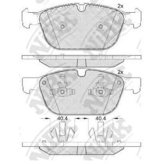 PN0571-NIBK_колодки дисковые передние! Volvo XC60 10> фото