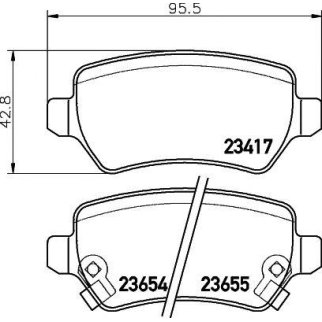 Колодки тормозные задние дисковые к-кт TEXTAR 2341703 фото