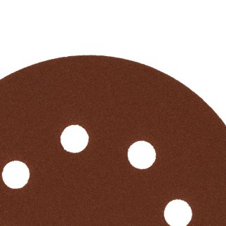 Круг абразивный на ворсовой подложке под "липучку" перфорированный, P 150, 125мм, 5шт. Сибртех фото 4
