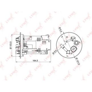 Фильтр топливный LYNXauto LF-970M фото