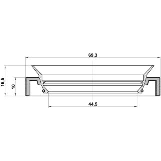 Сальник привода FEBEST 95HAS-46691016C фото 2