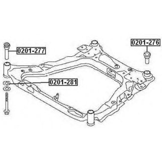 Сайлентблок ASVA 0201-281 фото