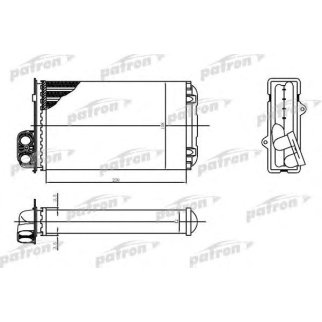 Радиатор отопителя RENAULT SCENIC, MEGANE SCENIC 1.4i-1.9DTi, 96- фото