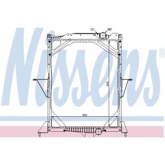 Радиатор основной Nissens 65466A фото
