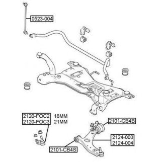 РЫЧАГ ПЕРЕДНИЙ НИЖНИЙ ПРАВЫЙ ШАРОВАЯ 21мм фото