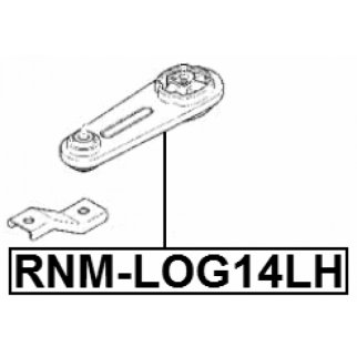 Опора двигателя левая FEBEST RNM-LOG14LH фото 2