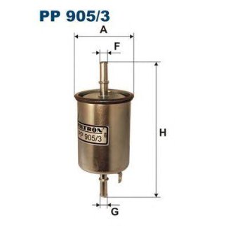 Фильтр топливный FILTRON PP 9053 фото