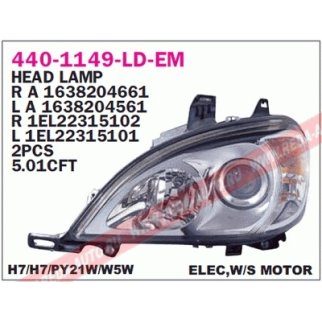 Фара левая DEPO 440-1149L-LD-EM фото