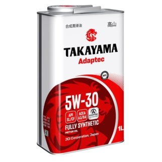 Масло моторное TAKAYAMA Adaptec 5W30 API A3/B4 (метал.) синт. 1л фото