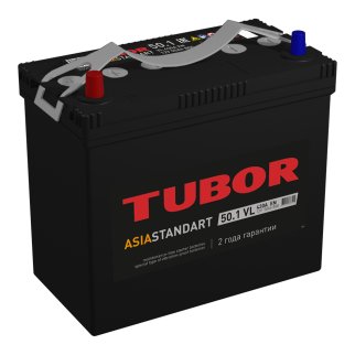 Аккумуляторная батарея TUBOR ASIA STANDART 6СТ50 прям. 236х128х221 430A B24R фото
