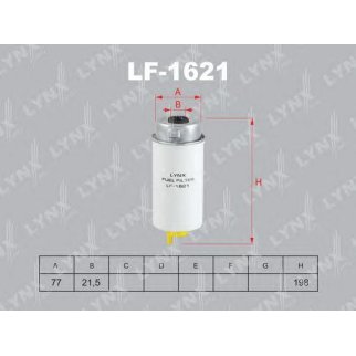 Фильтр топливный LYNXauto LF-1621 фото