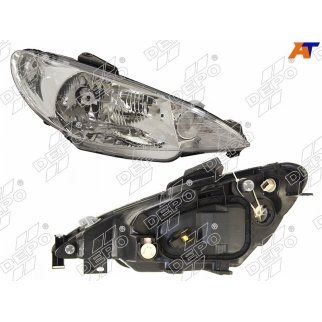 Фара правая DEPO 550-1145R-LD-EM фото