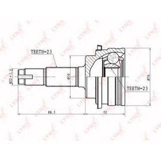 ШРУС наружный LYNXauto CO7539 фото