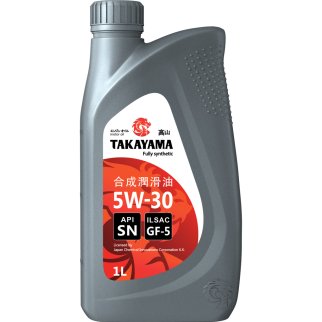 Масло моторное TAKAYAMA 5W30 API SN GF-5 (пластик) синт. 1л фото