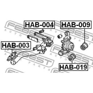 Сайлентблок FEBEST HAB-009 фото