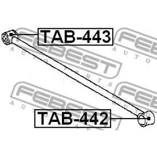 Сайлентблок FEBEST TAB-443 фото