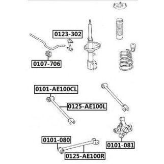 Сайлентблок ASVA 0101-081 фото