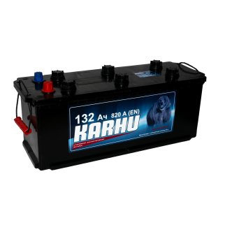 Аккумуляторная батарея KARHU 6СТ132з (справа+) 513х182х215 Казахстан фото