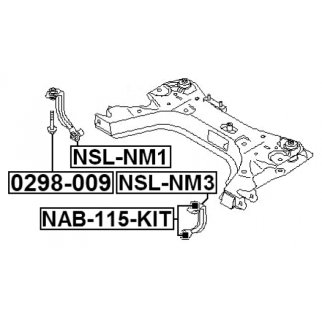 Кронштейн передней балки FEBEST NSL-NM3 фото 2