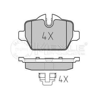 Колодки тормозные MEYLE _025 236 2316/PD фото