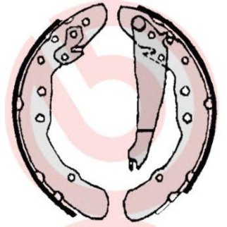 Колодки барабанные к-кт brembo S 85 514 фото