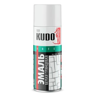 Автоэмаль KUDO белая глянц. 520мл фото