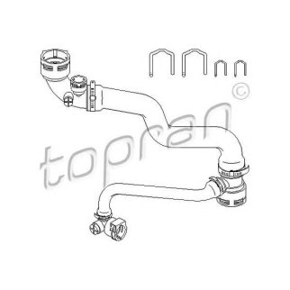 Патрубок радиатора topran 501578586 фото