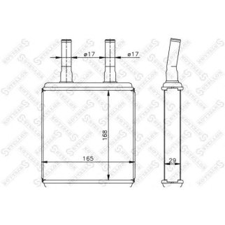 Радиатор отопителя Stellox 10-35072-SX фото