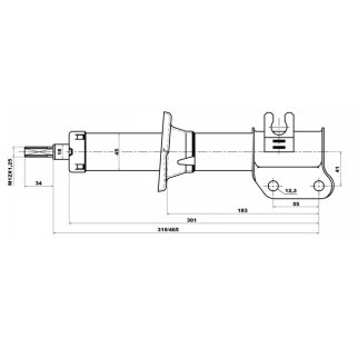 Амортизатор передний FEBEST 10667899FR фото 2