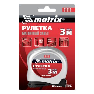 Рулетка 3м х 16мм MATRIX фото 6